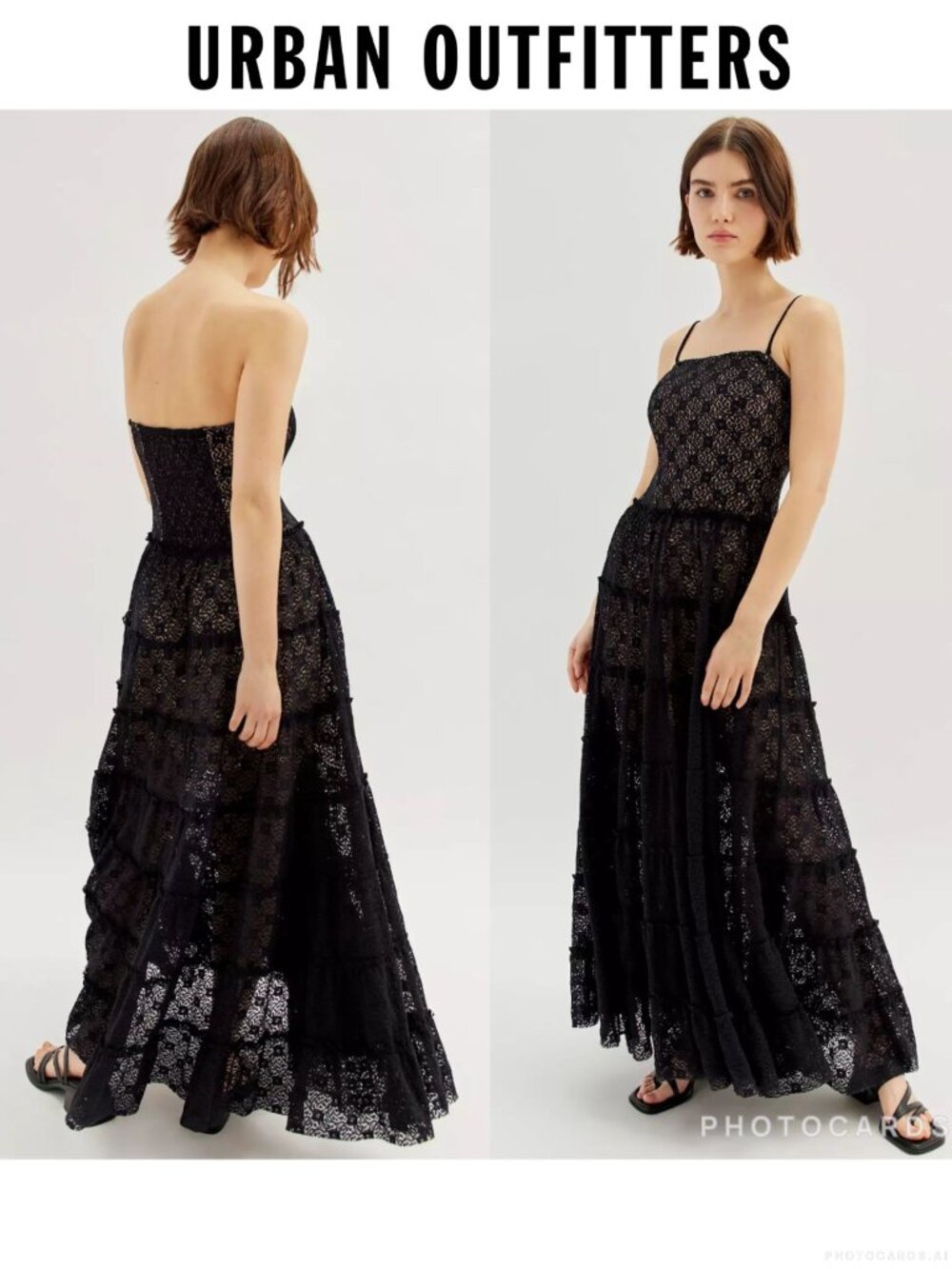 NWT Urban Outfitters Lucy Lace Maxi Dress- M - Picture 1 of 14